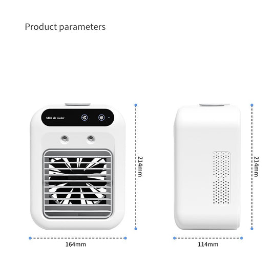 "USB Mini Air Cooler – Portable Fan with Humidifier
