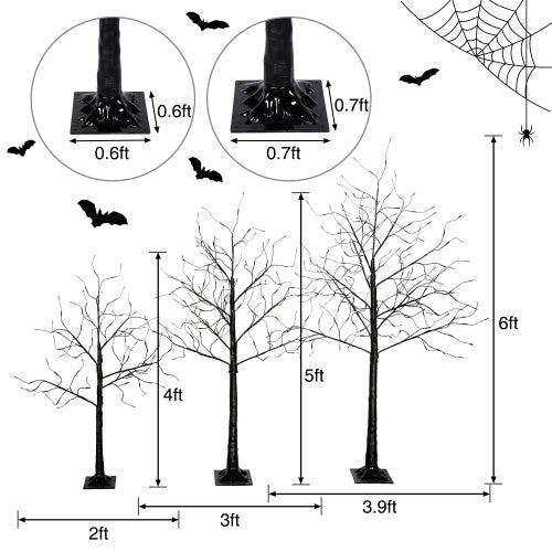 Halloween LED Trees – 3 Sizes, Perfect Decoration